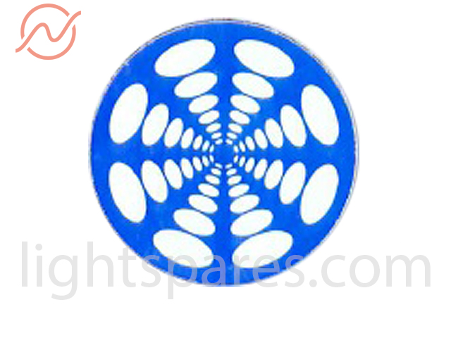 SGM Victory - Gobo Blue Pattern d=34mm (Glas)