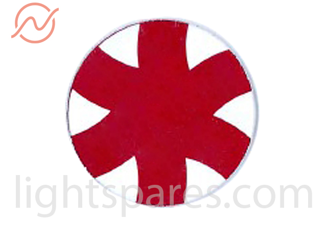 SGM Victory - Gobo Red Pattern d=34mm (Glas)