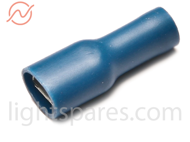 Kabelschuh blau Flachsteckhülse 6x0,8 isoliert