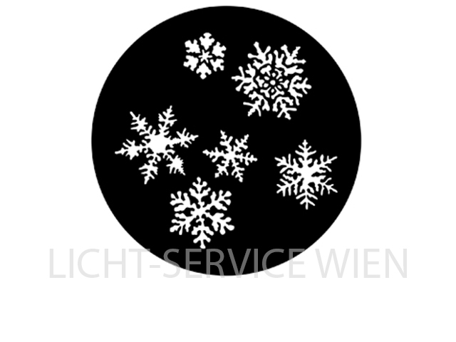 Rosco (DHA) Gobo 25,7mm sw-Glas - 77772 Snowflakes