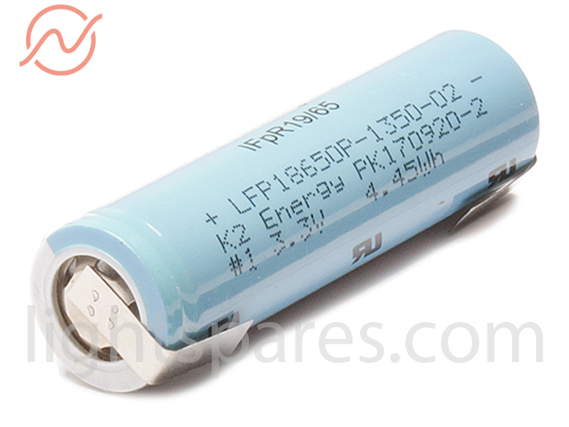 Battery LiFePO 4 3.3 V 1250 mAh, rechargeable lightspares Shop
