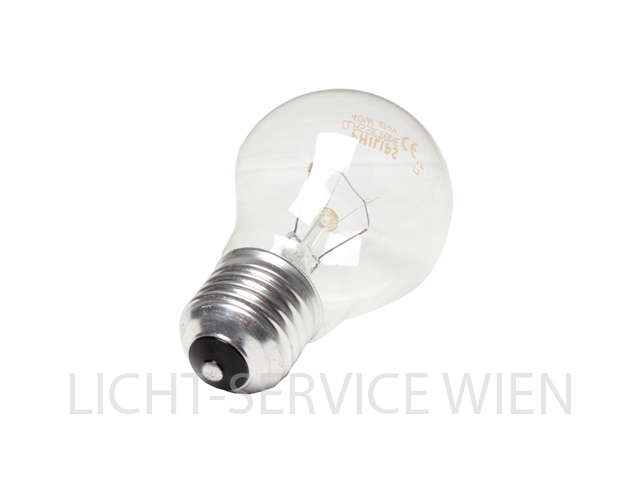 Glühlampe Birnenform 40W weiß klar [E27] Philips